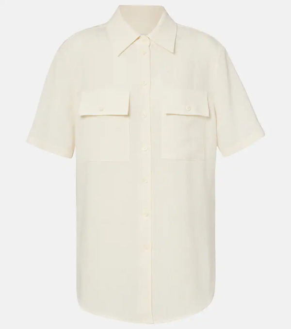  Loro Piana Loro Piana Shirley Linen Crãªpe Shirt 