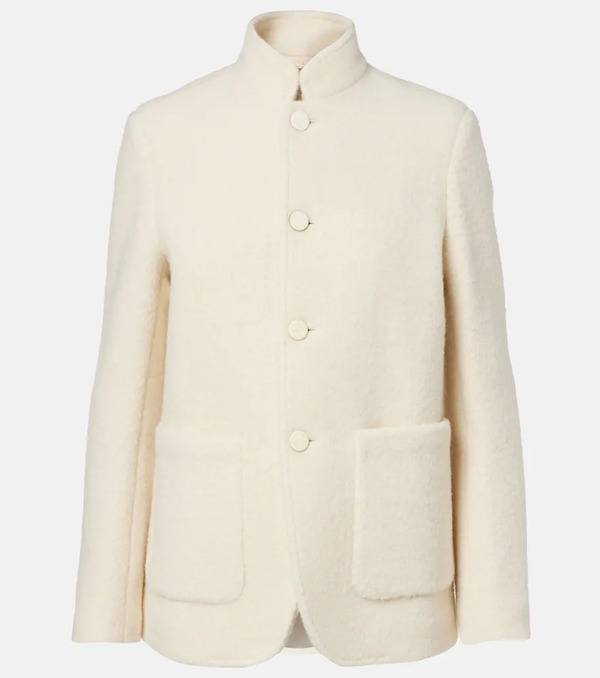  Loro Piana Loro Piana Spagna Alpaca, Wool, And Silk Jacket 
