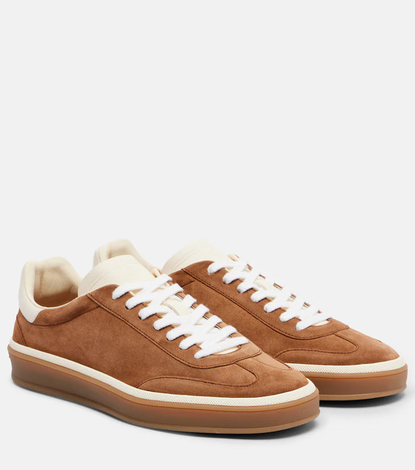  Loro Piana Loro Piana Tennis Suede Sneakers 