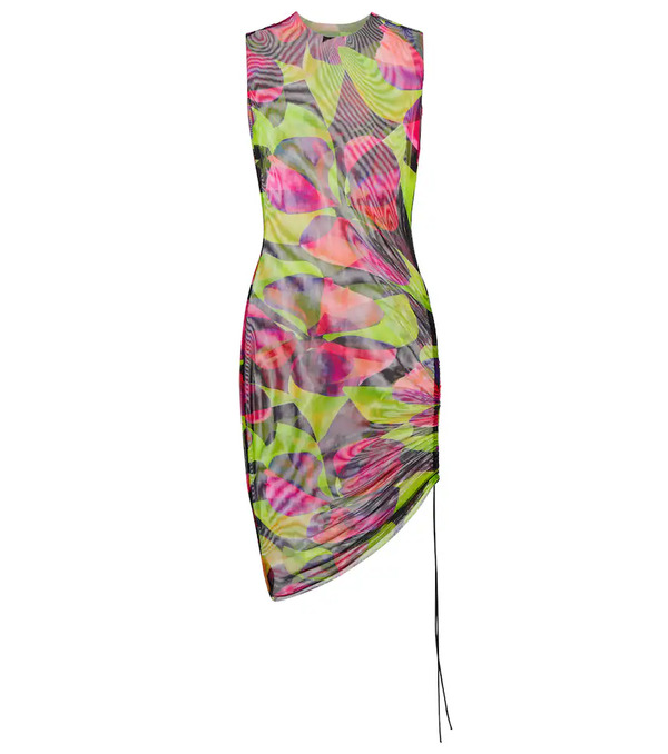  Louisa Ballou Louisa Ballou Printed Ruched Minidress 