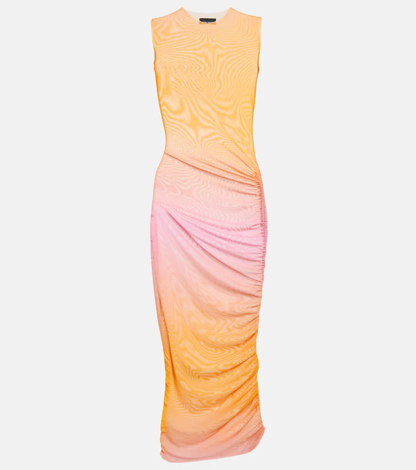  Louisa Ballou Louisa Ballou Ruched Midi Dress 