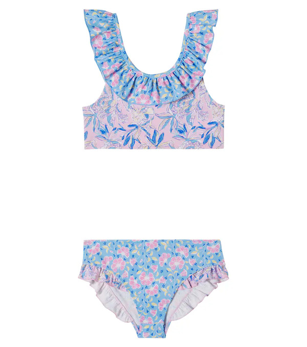  Louise Misha Louise Misha Primavera Floral Ruffled Bikini 