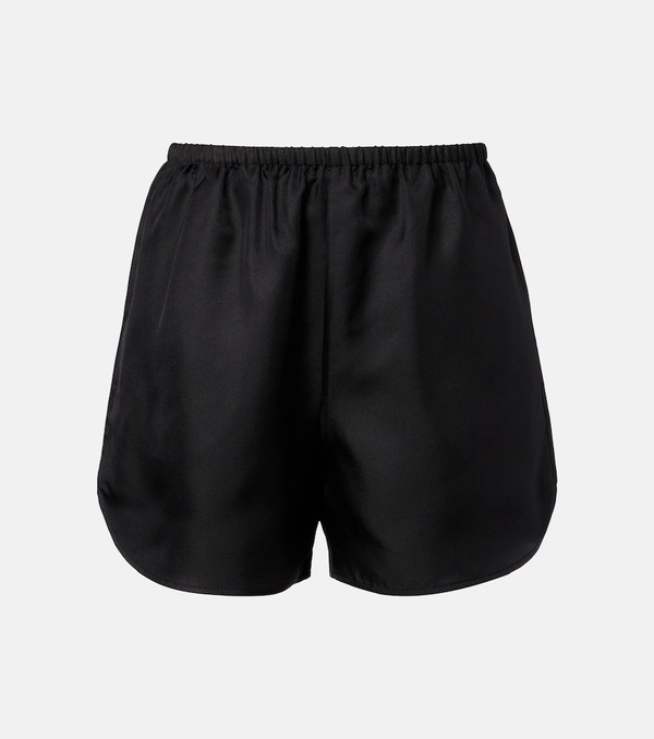  Loulou De Saison Loulou De Saison Cabo Silk Satin Shorts 