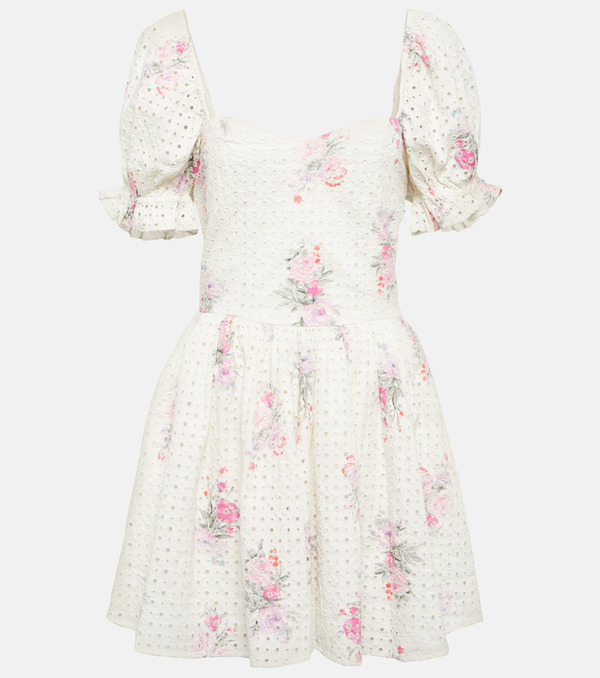  Loveshackfancy Loveshackfancy Altima Floral Cotton Minidress 