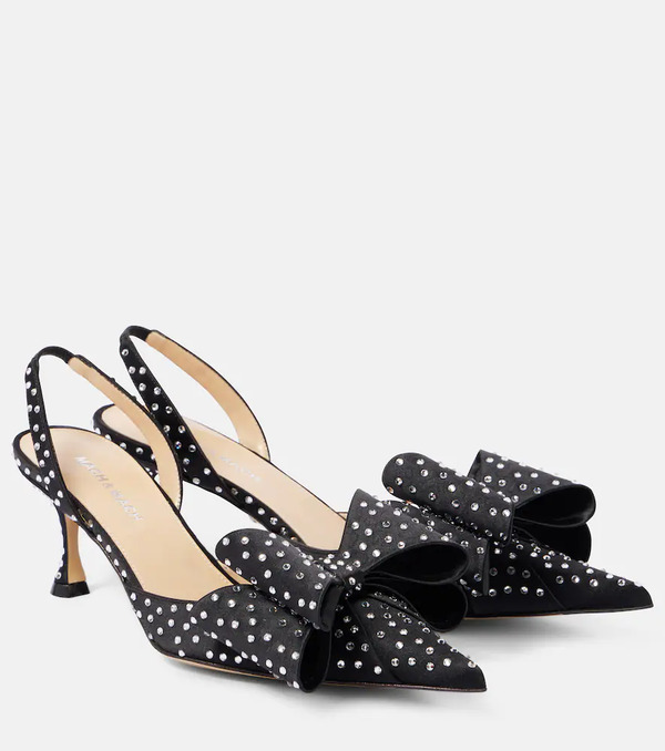  Mach & Mach Mach & Mach Le Cadeau 65 Embellished Slingback Pumps 