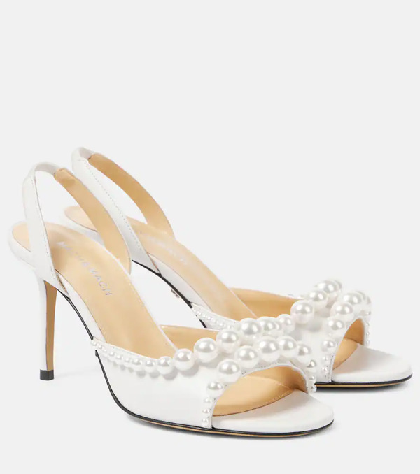  Mach & Mach Mach & Mach Sirene Embellished Leather Sandals 