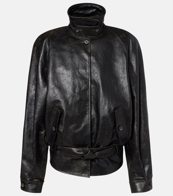  Magda Butrym Magda Butrym Belted Leather Jacket 