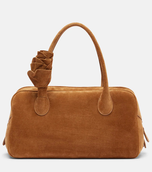  Magda Butrym Magda Butrym Brigitte Small Floral-appliquã© Suede Tote Bag 