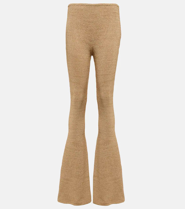  Magda Butrym Magda Butrym Crochet High-rise Flared Leggings 