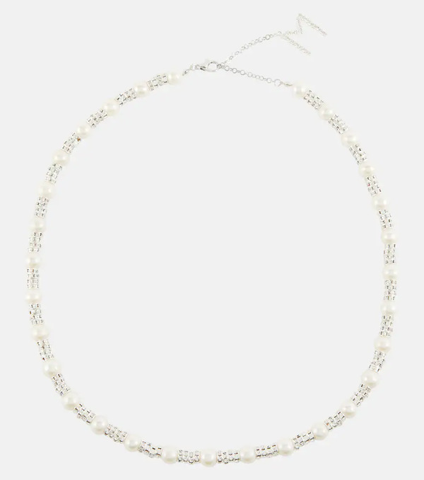  Magda Butrym Magda Butrym Embellished Necklace With Rose Quartz 