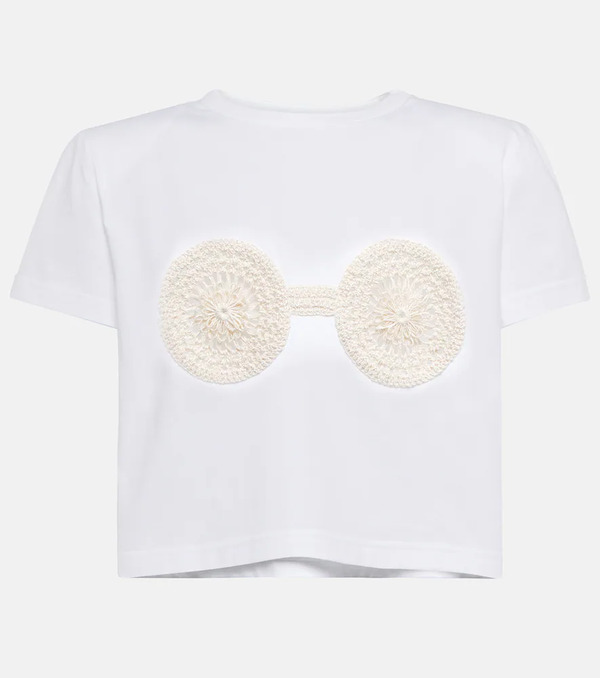  Magda Butrym Magda Butrym Embroidered Cotton T-shirt 