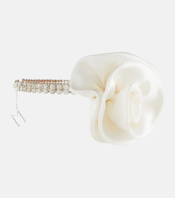  Magda Butrym Magda Butrym Floral-appliquã© Crystal-embellished Choker 