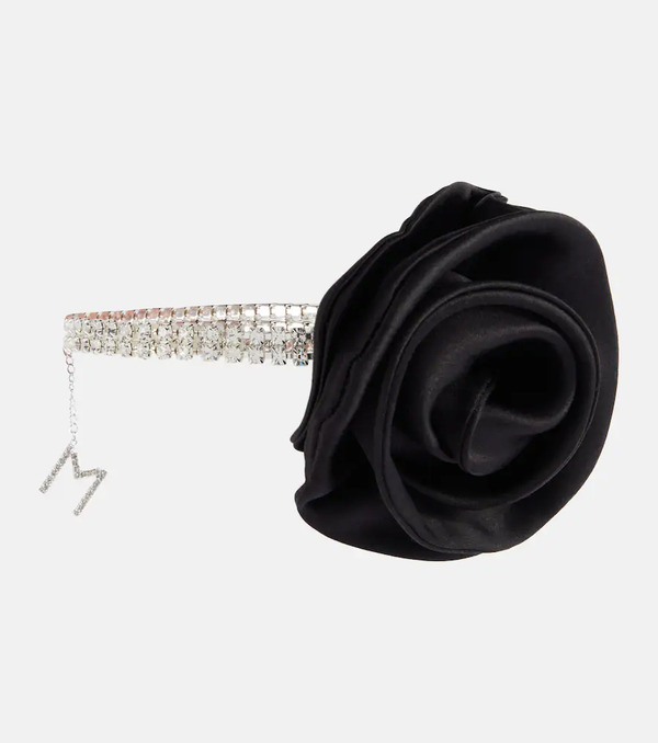  Magda Butrym Magda Butrym Floral-appliquã© Crystal-embellished Choker 