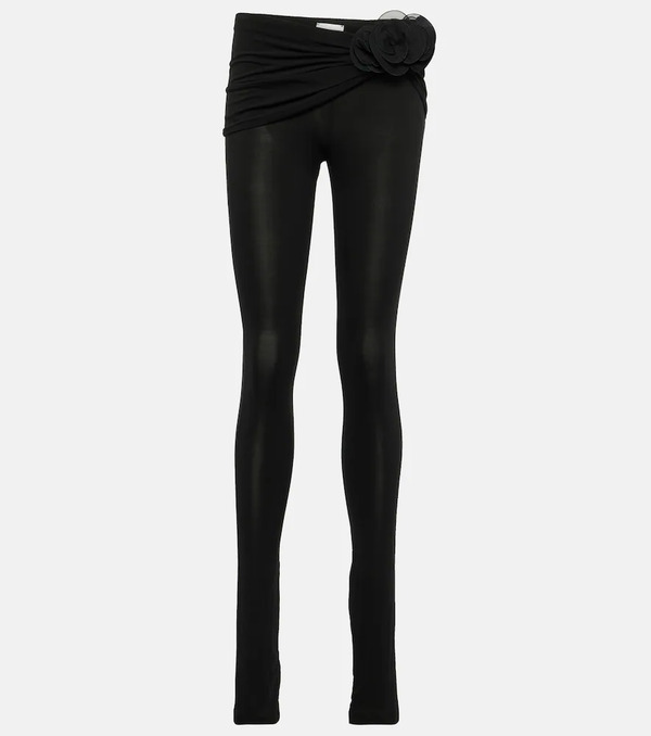  Magda Butrym Magda Butrym Floral-appliquã© Jersey Leggings 