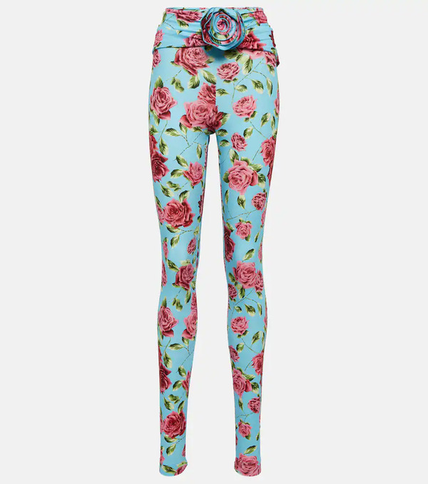  Magda Butrym Magda Butrym Floral-appliquã© Printed Leggings 