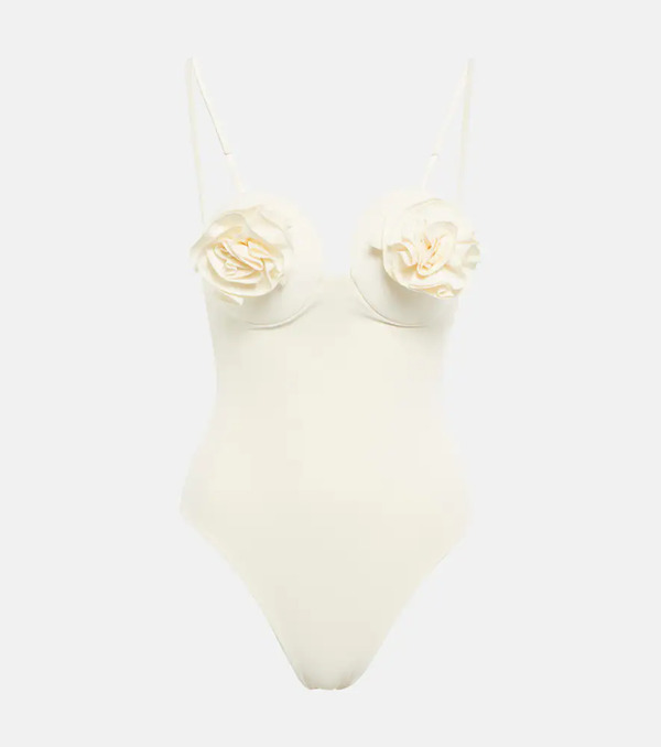 Magda Butrym Magda Butrym Floral Appliquã© Swimsuit 