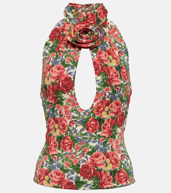  Magda Butrym Magda Butrym Floral Halterneck Top 