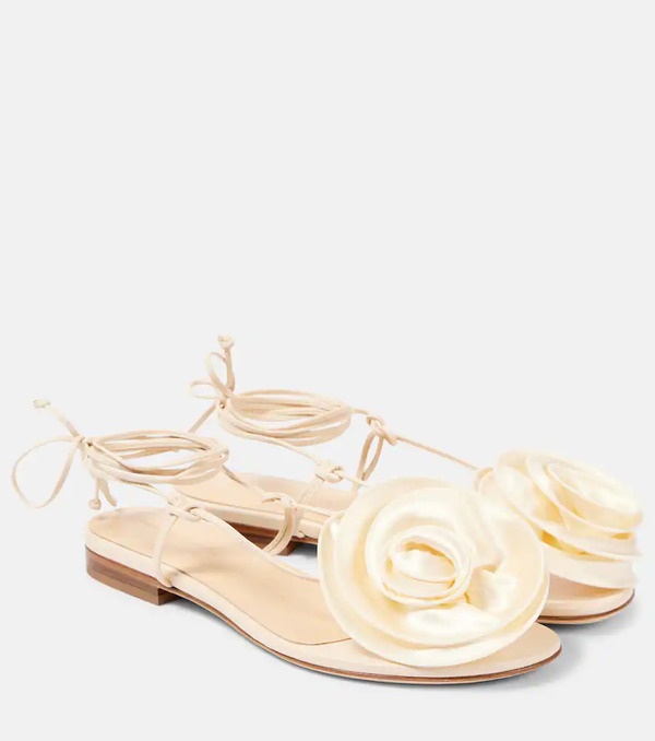  Magda Butrym Magda Butrym Floral Leather Sandals 