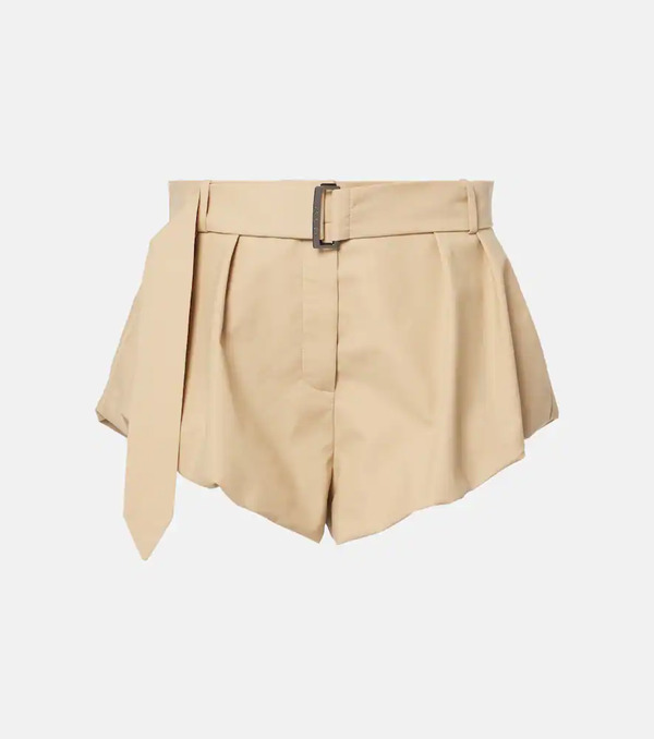  Magda Butrym Magda Butrym High-rise Cotton-blend Shorts 