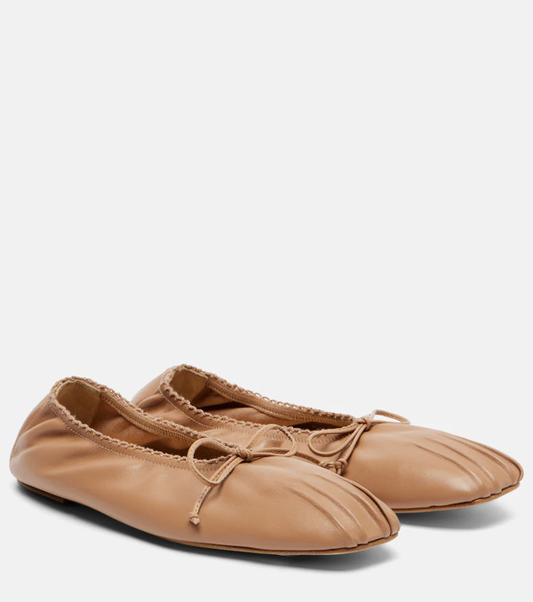  Magda Butrym Magda Butrym Leather Ballet Flats 