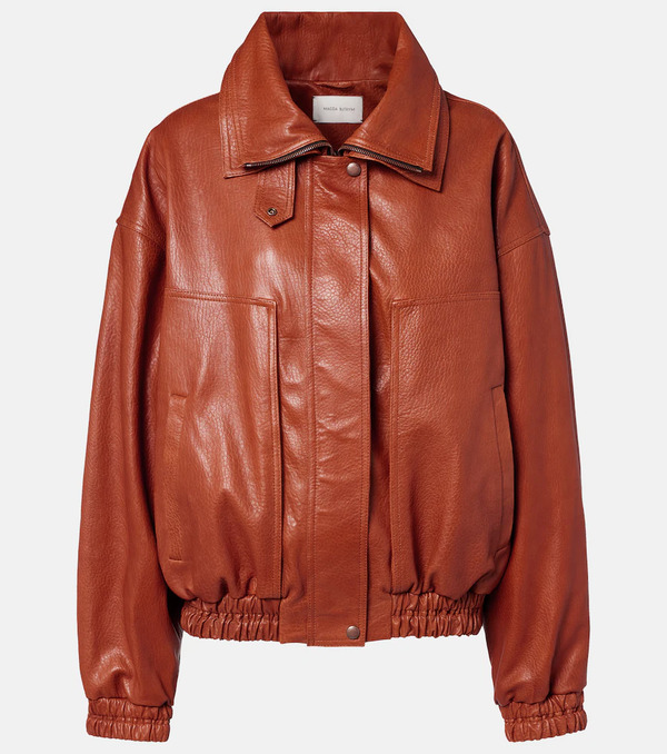  Magda Butrym Magda Butrym Leather Blouson Jacket 