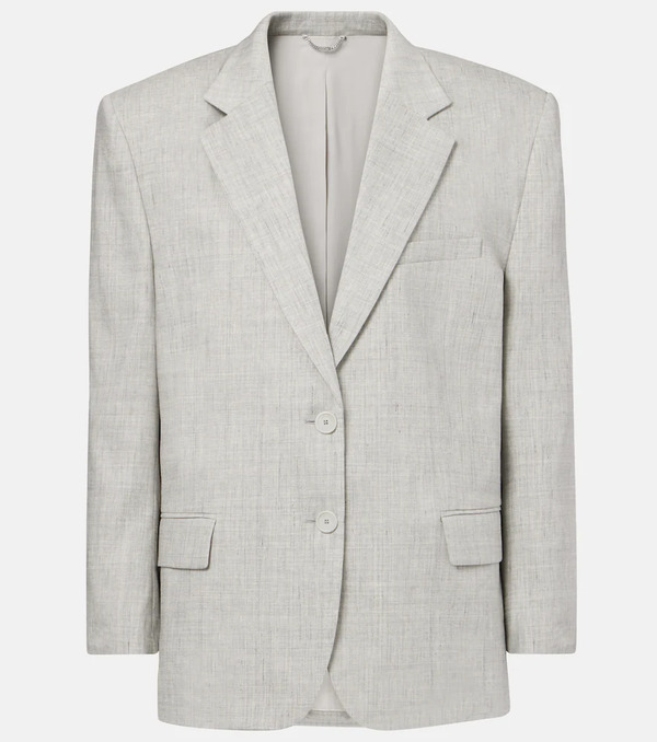  Magda Butrym Magda Butrym Oversized Linen And Wool Blazer 