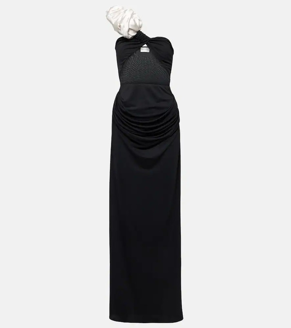  Magda Butrym Magda Butrym Ruffled Cutout One-shoulder Gown 