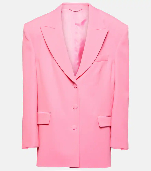  Magda Butrym Magda Butrym Single-breasted Silk-blend Blazer 