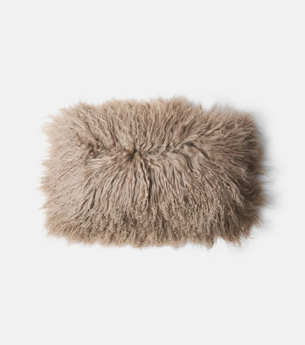  Maison De Vacances Maison De Vacances Shearling And Linen Cushion 