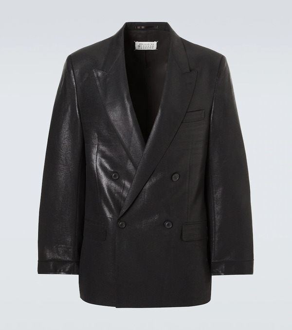  Maison Margiela Maison Margiela Double-breasted Virgin Wool Blazer 