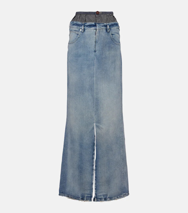  Maison Margiela Maison Margiela Four Stitches Denim Maxi Skirt 