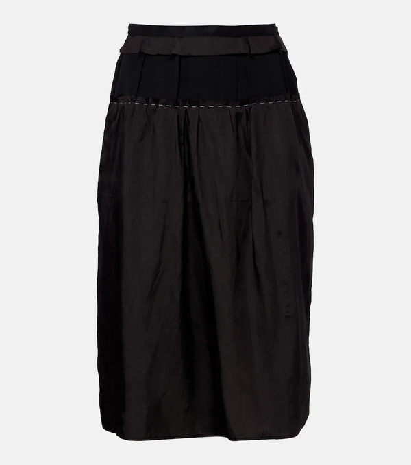  Maison Margiela Maison Margiela Paneled Midi Skirt 