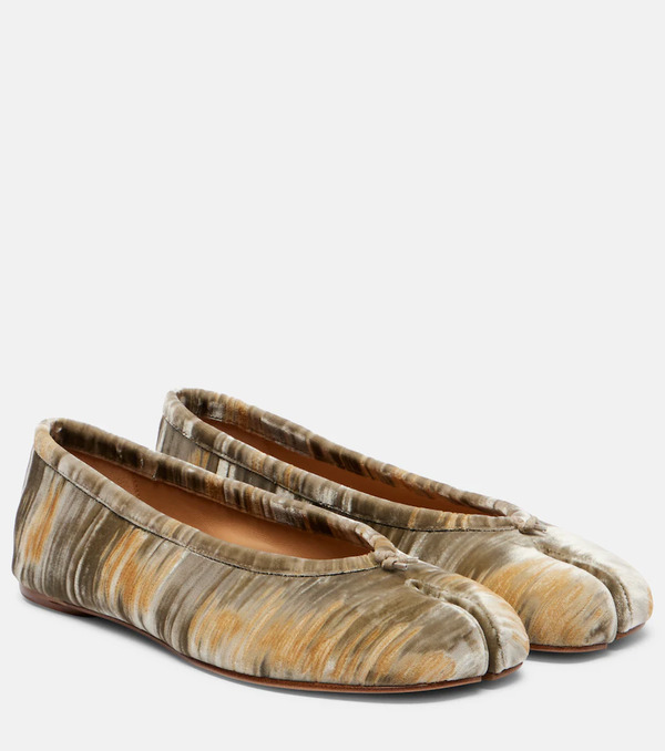  Maison Margiela Maison Margiela Tabi Velvet Ballet Flats 