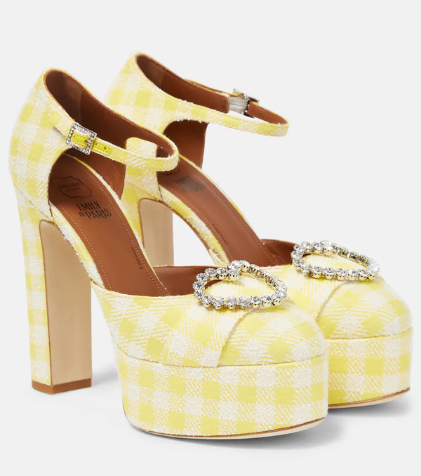  Malone Souliers Malone Souliers Camille 130 Embellished Platform Pumps 