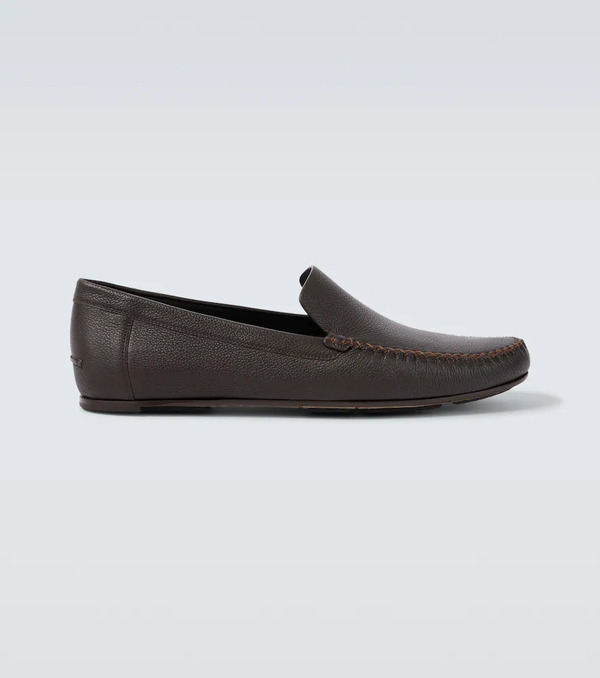  Manolo Blahnik Manolo Blahnik Alder Leather Loafers 