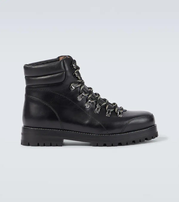  Manolo Blahnik Manolo Blahnik Janka Leather Lace-up Boots 