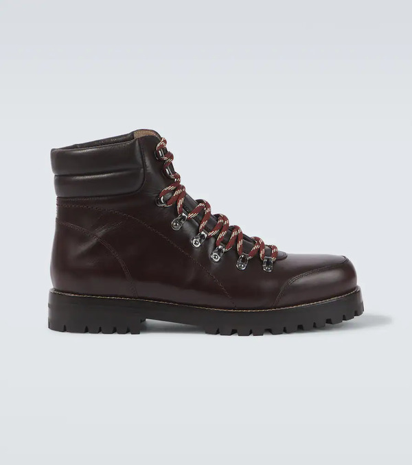  Manolo Blahnik Manolo Blahnik Janka Leather Lace-up Boots 