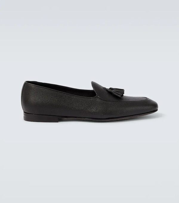  Manolo Blahnik Manolo Blahnik Lennox Leather Loafers 