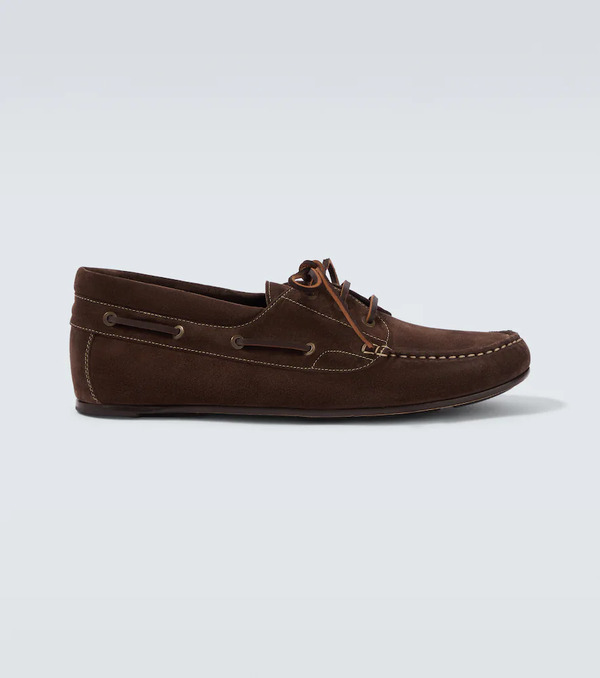  Manolo Blahnik Manolo Blahnik Marino Suede Loafers 