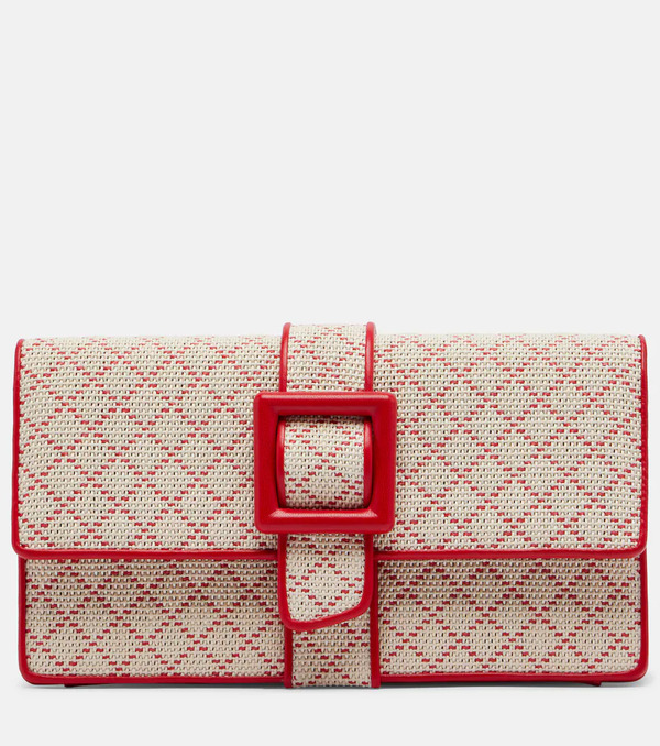  Manolo Blahnik Manolo Blahnik Maycap Raffia-effect Clutch 