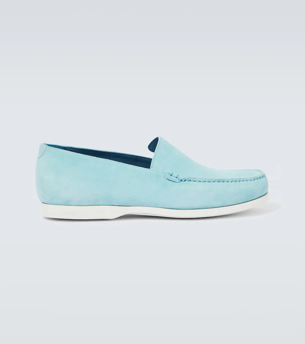  Manolo Blahnik Manolo Blahnik Monaco Suede Loafers 