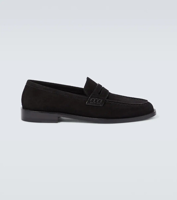  Manolo Blahnik Manolo Blahnik Perry Suede Penny Loafers 