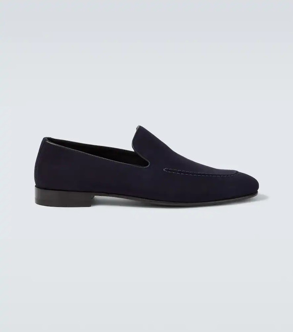  Manolo Blahnik Manolo Blahnik Truro Suede Loafers 