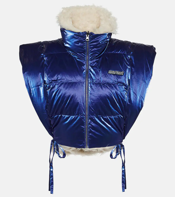  Marant Etoile Marant Etoile Cody Metallic-effect Puffer Vest 
