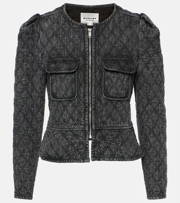  Marant Etoile Marant Etoile Deliona Quilted Denim Jacket 