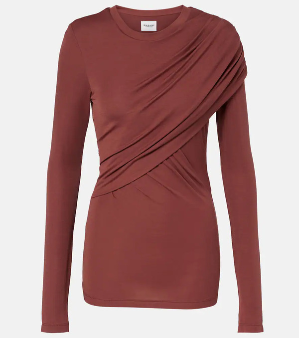  Marant Etoile Marant Etoile Dressi Draped Jersey Top 
