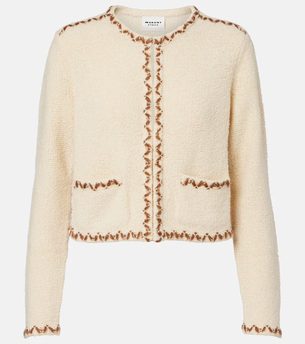  Marant Etoile Marant Etoile Rochelle Wool-blend Tweed Cardigan 