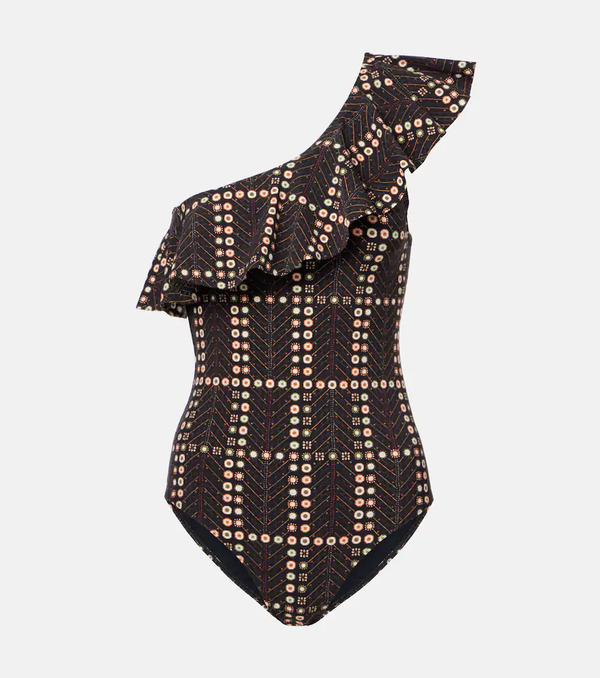  Marant Etoile Marant Etoile Siciliyage Ruffled One-shoulder Swimsuit 