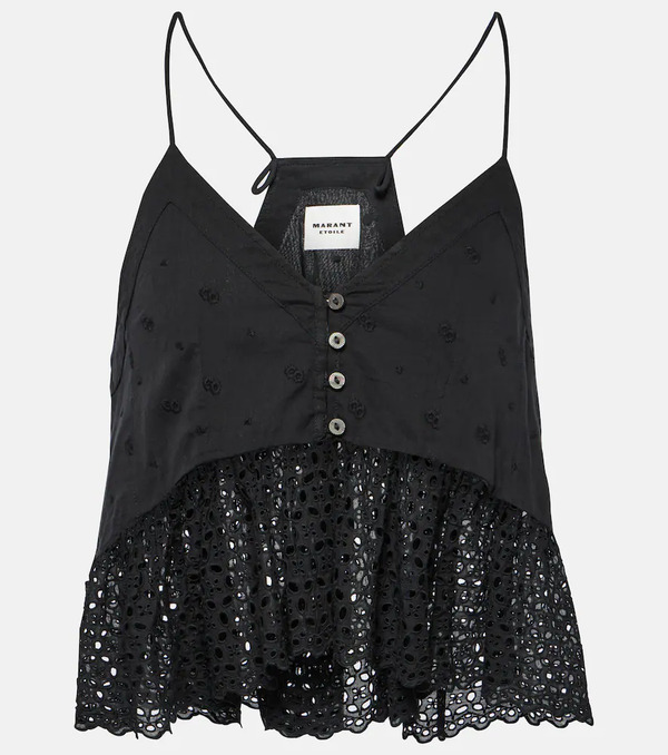  Marant Etoile Marant Etoile Sogane Embroidered Peplum Top 
