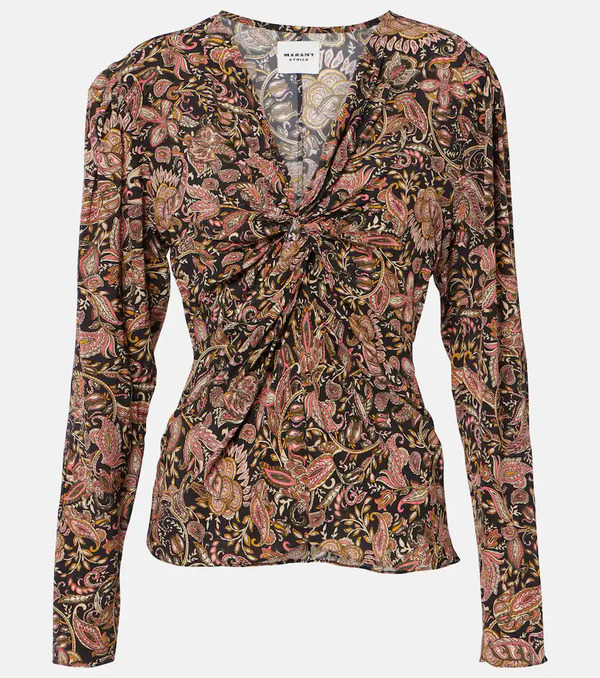  Marant Etoile Marant Etoile Zekia Printed Top 